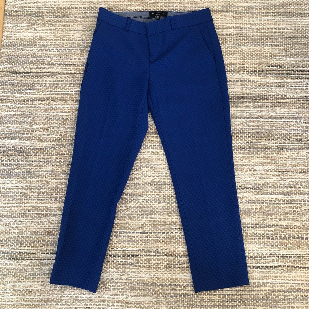 Banana Republic Blue Hampton Fit Cropped Pant SZ 2
